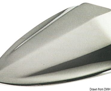 In ottone cromato, design moderno ed elegante.