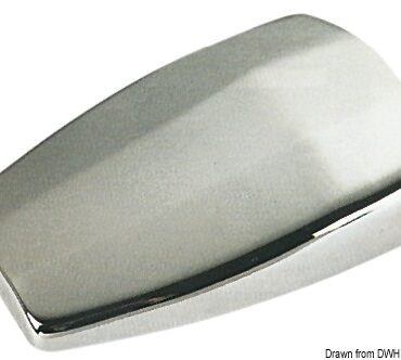 In ottone cromato, design moderno ed elegante.