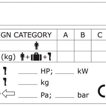 In alluminio anodizzato e serigrafato, a norme CE.