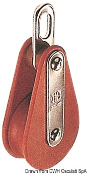 Tufnol HYE block 1 pulley 10x35mm EO
