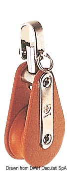 Tufnol HYE block 1 pulley 16x60mm EW