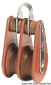 Tufnol HYE block 2 pulleys 8x30mm TB