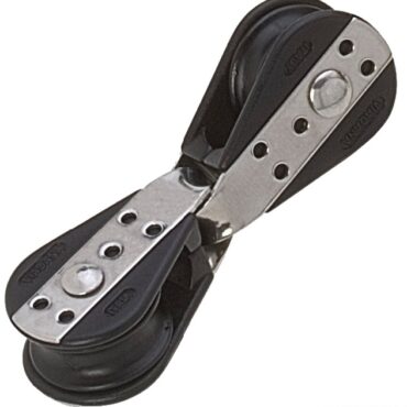 Carcassa in nylon nero più rinforzi in acciaio inox.