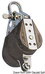 Carcassa in nylon nero più rinforzi in acciaio inox.