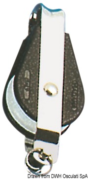 Serie rinforzata, in nylon nero e acciaio inox.