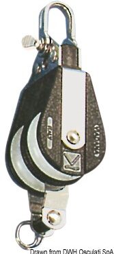 Serie rinforzata, in nylon nero e acciaio inox.