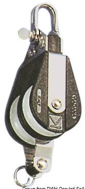 Carcassa in nylon nero più rinforzi in acciaio inox.