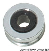 Con inserto plastico e sfere in nylon.