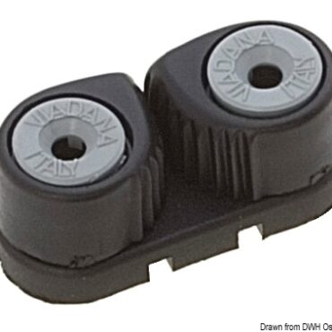 In fibra di carbonio su sfere, é robustissimo e leggero.