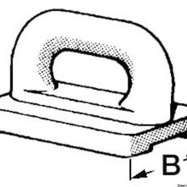Nylon mainsail slide 22 mm