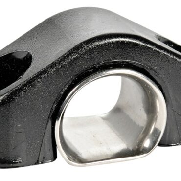 Black nylon sheet fairlead w/renforcement 6 mm