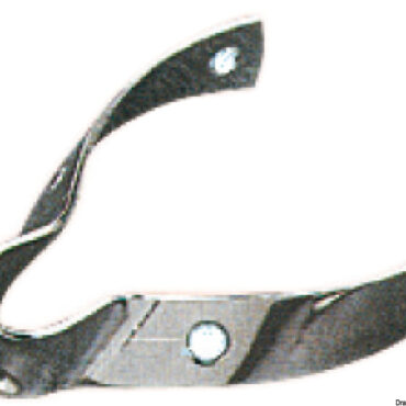 SS V-plate for masts 50/60 mm