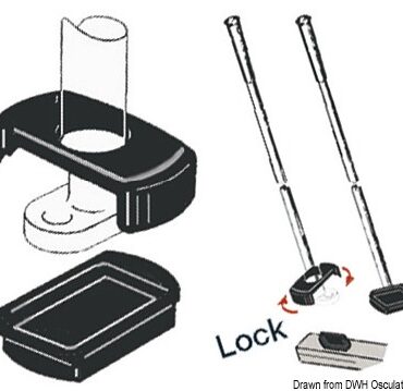 In nylon e neoprene, permette di disconnettere lo stik quando necessario.