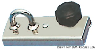 In acciaio inox e pulegge in nylon.