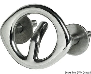 In acciaio inox lucidato a specchio.