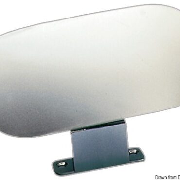 Completamente in zama cromato a specchio. Montaggio su piano o cornice del parabrezza.