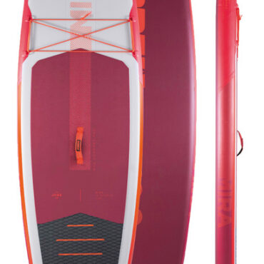 Dotato di superficie antiscivolo e anallergica in EVA (etilene vinil acetato) per una maggiore stabilità, il Volta 10.0 è un SUP leggero ma robusto e durevole, adatto a sostenere un peso raccomandato fino a 90 kg.Le caratteristiche costruttive rendono molto solida la tavola senza comprometterne la manovrabilità:- Drop stichting ad elevata resistenza (composto da migliaia di filamenti capaci di arrivare ad una pressione elevata di 20 psi che rendono rigida ed uniforme la tavola in qualsiasi situazione);- costruzione in doppio strato di PVC termosaldato.- termosaldature ad ultrasuoni;- PVC con lamina di rinforzo interna. SUP JOBE è l’ideale per tutti, dai principianti ai più esperti. La confezione comprende:• pagaia regolabile;• gancio di sicurezza per caviglia;• gonfiatore manuale;• sacca contenitore per il trasporto;• kit di riparazione.