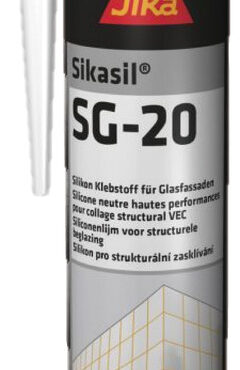 Adesivo siliconico ad alte prestazioni per incollaggio vetri.