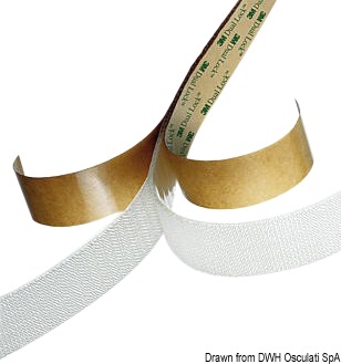 Con uno spessore di soli 1,7 mm e adesivo semitrasparente ad alte prestazioni che consente l'adesione anche in esterno su parti verniciate, vetri, metalli, policarbonati, etc..