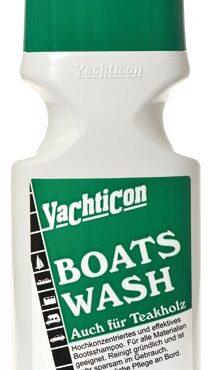 E' un detersivo ad alta concentrazione per il lavaggio dell’imbarcazione, legno teak compreso.E’ un prodotto biodegradabile al 98%, senza fosfati o formaldeide.Pulisce a fondo ed é economico data l’alta concentrazione per cui se ne usa pochissimo per ogni lavaggio.Funziona anche con acqua salata.Confezione da 500 ml.