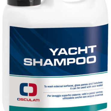 Boat shampoo concentrato per barche a bassa schiumosità, per pulire tutte le parti esterne inclusi vetri e passauomo. Funziona anche con acqua salata.