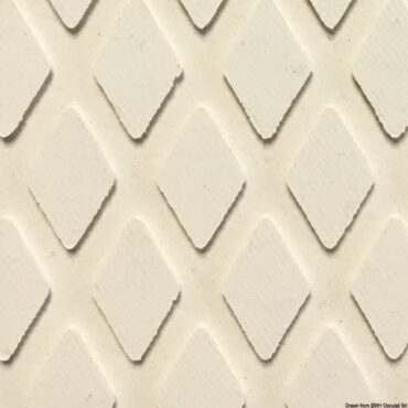 Rivestimento classico da coperta, cockpit e gradini scalette.Rivestimento antisdrucciolo per coperte, pozzetti, di produzione inglese in conglomerato gomma-sughero.