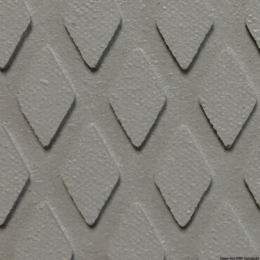 Rivestimento classico da coperta, cockpit e gradini scalette.Rivestimento antisdrucciolo per coperte, pozzetti, di produzione inglese in conglomerato gomma-sughero.