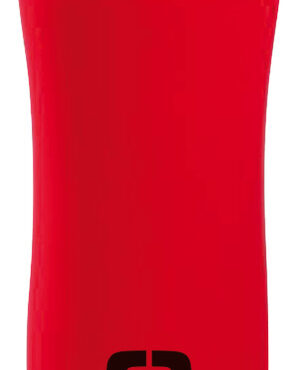 In acciaio inossidabile, finitura esterna in gomma antiscivolo.Mantiene la temperatura fino a 90 min.Colore: rosso, Capacità: 450 ml.