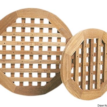 Teak round grating Ø 400 mm