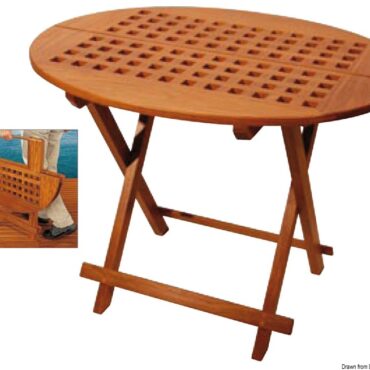 Teak oval table 80x65x57 cm