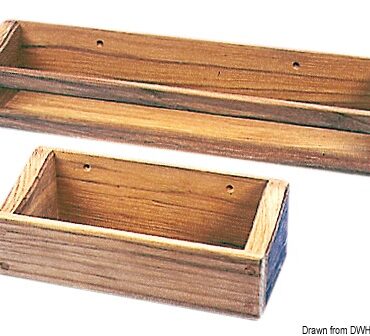 Teak object holder 180x60x75 mm