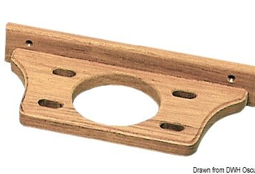 Teak toothbrush/glass holder 206x89x37 mm