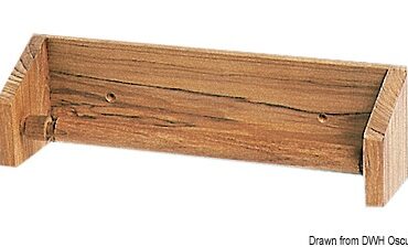 Teak kitchen paper holder 310x97x90 mm