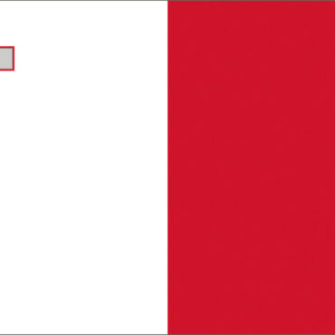 In stamina di poliestere, stampata a tinte indelebili.