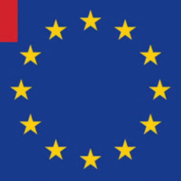 In stamina di poliestere, stampate a tinte indelebili.