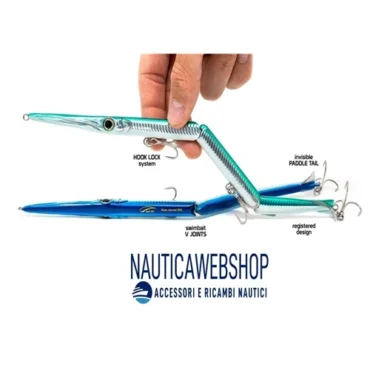 esca artificiale jack fin stylo jointed anguilla snodato per spigola serra e barracuda