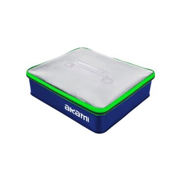 Pratica borsetta porta minuteria, realizzata in PVC resistente e con cerniera rafforzata. Akami Casting Bag è indicata per il trasporto di accessori da pesca come lenze già pronte, bobine, pinze,  fionde, minuterie da pesca e  galleggianti.