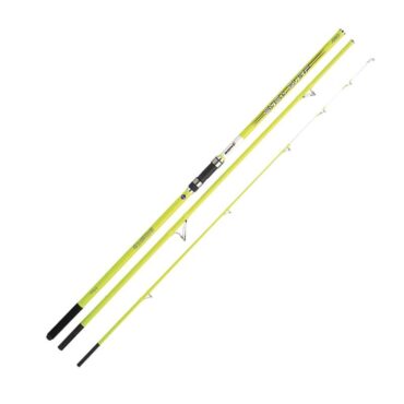 Canna da pesca ideale per il surfcasting, la nuova canna Akami Enea Surf incorpora l’innovativo sistema a doppio strato di carbonio alto modulo con una punta ibrida di ultima generazione. Grazie alla sua estetica, trattata con una vernice giallo chiaro riflettente di qualità giapponese. Grazie alla sua estetica, garantisce una luce unica, facilmente individuabile nell’oscurità. Anelli Fuji Low Rider e porta mulinello Fuji DPS.Fusto in High Modular Carbon Anelli doppio ponte Fuji Low Rider Placca porta mulinello Fuji DPS Impugnatura in EvaCustodia Akami Premium
