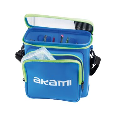 La borsa porta esche in EVA impermeabile è perfetta per gli amanti della pesca. Può contenere esche fino a 24 cm in posizione verticale, con 21 scomparti rimovibili per un'organizzazione ottimale. Una tasca frontale con zip offre spazio extra per accessori. La borsa ha anche una rete per il risciacquo, garantendo che le esche rimangano pulite. Può essere indossata a spalla o in vita per massima comodità durante le avventure di pesca. Scatola minuteria e esche non incluse.