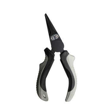 Pinze da pesca AKAMI FISHING PLIERS CS-314 in acciaio e carbonio altamente forgiato per una rigidità e durata superiori. Taglierine in carburo di tungsteno con durezza di 70 HRC, estremamente dure e affilate per tagliare trecciati e monofili. Speciali per l’apertura di anelli spaccati dalla misura 0# alla 3#. Rivestimento in teflon per resistere alla ruggine in acqua salata. Manici ergonomici in materiale morbido modellato, con struttura a leva per risparmio di energia.
