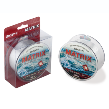 Akami Matrix lenza da pesca in Nylon Terpolymer, ideale per qualsiasi tecnica di pesca, sia per le acque dolci e salate, grazie alla sua precisa taratura e alla sua estrema affidabilità. Akami Matrix è un monofilo da pesca ad alta elasticità e una straordinaria resistenza al nudo.