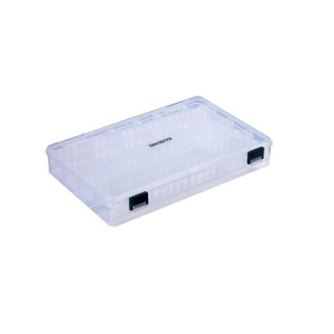 Scatola porta accessori autoregolabile, con capacità massima di 22 scomparti. Rigida ed extraforte.