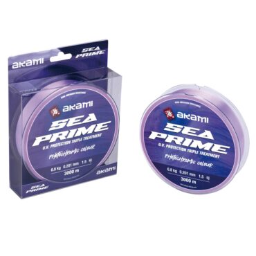 Akami SEA PRIME Line è realizzato con il nuovo terpolimero XTRA di qualità giapponese, che conferisce a questo nylon una forza lineare sopra la media esaltandone la resistenza alla trazione ed all’abrasione. Una innovativa lenza da pesca prodotta con una tecnologia fotocromatica che permette al monofilo di assumere istantaneamente una visibilità differente a seconda delle condizioni di utilizzo. Rivestito con doppio strato di silicone, che offre alla lenza una maggiore morbidezza, una straordinaria elasticità ed una elevatissima fluidità. Ricoperto con uno speciale trattamento che gli conferisce la massima impermeabilità e resistenza alla salsedine ed ai raggi UV, favorendo al prodotto una notevolmente durata nel tempo. Akami Sea Prime Line soddisfa ogni ambito della pesca sportiva.
