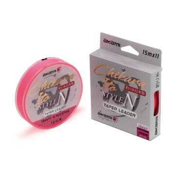 Shock Leader Tapered Chikara Pink prodotto in Giappone da Akami con monofilamento ad alta resistenza e rigidità, con il quale si ottiene un carico maggiore nell’azione di lancio. Un nylon da pesca conico progettato per i pescatori di long casting, ideale per la pesca in mare e per la tecnica del surfcasting. Lo shock leader Chikara Ito presenta una lenza madre dal diametro maggiore rispetto a quello che verrà imbobinato nel mulinello, un nuovo monofilo da pesca che consente di poter lanciare con forza piombi pesanti, e nello stesso momento permette al pescatore esigente di poter pescare senza dover usare diametri di filo troppo grossi nel mulinello. Lenza madre di 15 metri.

High Resistance Abrasion
Xtreme Action