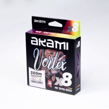 Akami VORTEX X8 MULTICOLOR – Trecciato da pesca 8 Capi Altamente Performante