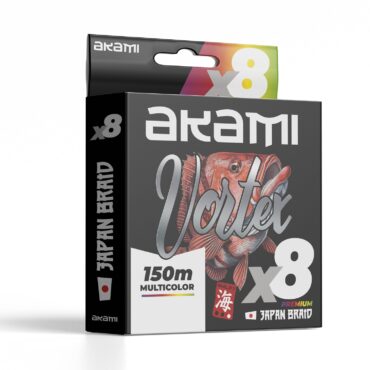 Akami VORTEX X8 MULTICOLOR – Trecciato da pesca 8 Capi Altamente Performante