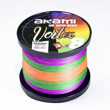 Akami VORTEX X8 MULTICOLOR – Trecciato da pesca 8 Capi Altamente Performante