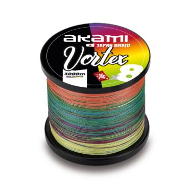Akami VORTEX X8 MULTICOLOR – Trecciato da pesca 8 Capi Altamente Performante