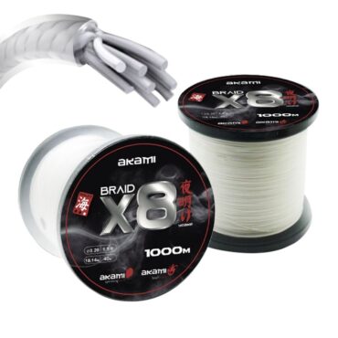AKAMI YOAKE X8 WHITE, trecciato con tecnologia Giapponese, 8 fibre intrecciate a spirale, 100% PE. Molto resistente a nodi e abrasioni, con un basso tasso di assorbimento d’acqua. Nuovo profilo tondo ideale per lunghe distanze, che riduce il coefficiente di attrito del 34%, favorendo lo scorrimento del filo attraverso gli anelli. Verde oliva, ideale per la pesca in acque limpide e per le tecniche di pesca da barca, spinning in mare e per la pesca a eging.
Japan Technology
8 Fiber
Extra Strong
High Resistance Abrasion
High Strength To The Knot
Xtreme Action