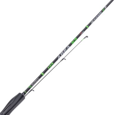 Le Alcedo Area S5 sono canne progettate appositamente per il trout area game. Grazie alle loro eccezionali caratteristiche tecniche, sono ideali per competere ai massimi livelli. Sono caratterizzate da una curva molto regolare e progressiva con una punta abbastanza morbida, che consente di assecondare il movimento dell'esca, rendendola più vivace, e di ridurre le slamate, portando a guadino un numero maggiore di trote. L'eccezionale leggerezza di questa serie di canne è garantita dall'uso di carbonio ad alto modulo e da componenti di altissima qualità, come le guide ultraleggere e l'innesto di tipo Spigot, che permette di ridurre il diametro della sezione superiore della canna.